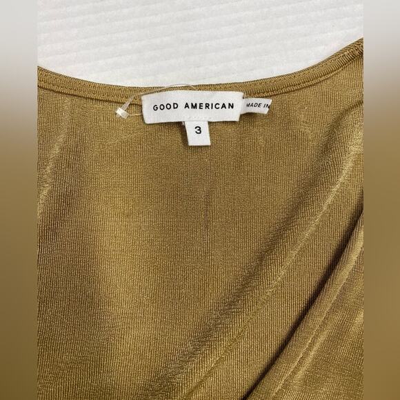 GOOD AMERICAN Wrap-effect stretch-jersey top size 3 (b18) - Picture 5 of 10